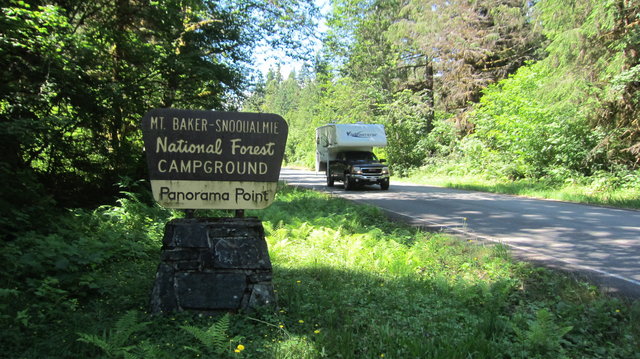 a truck camper exploring mt. baker-snoqualmie national forest