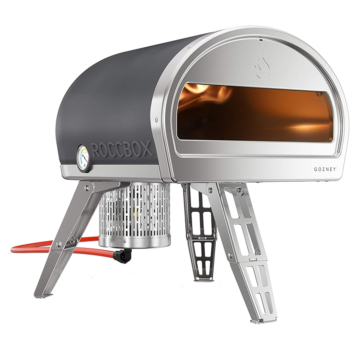 ROCCBOX Portable Outdoor Pizza Oven - Gas or Wood Fired, Dual-Fuel, Fire & Stone Outdoor Pizza Oven