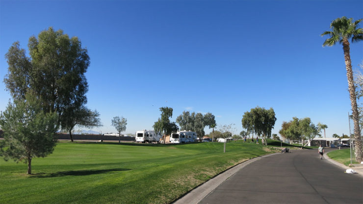 rv camping with golf courses