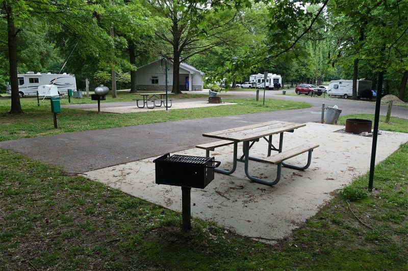 Campground at a state park in Tennessee