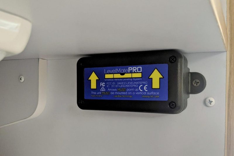 levelmate pro installed in an airstream