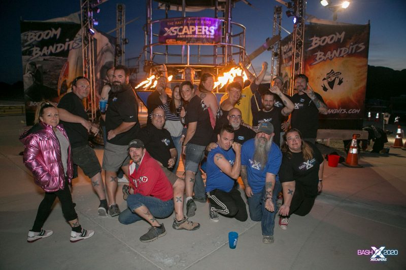 Group photo with people showing their Xscapers tatoos