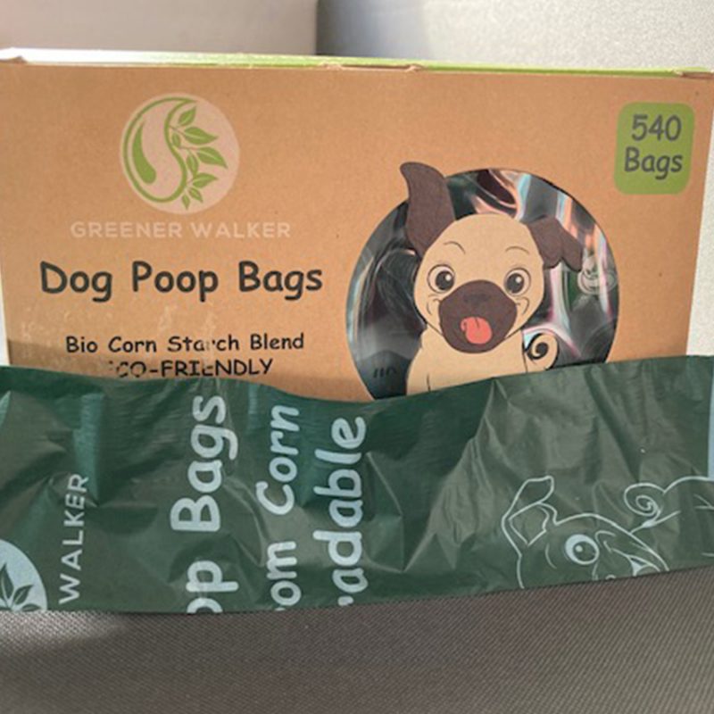 Box of dog poop bags.