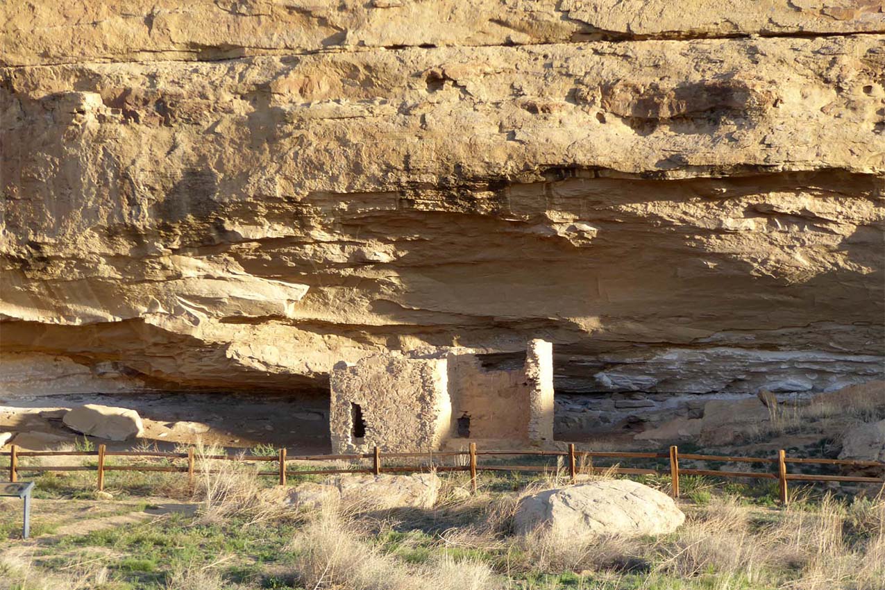 Ruins at Chaco Canyon in New Mexico.