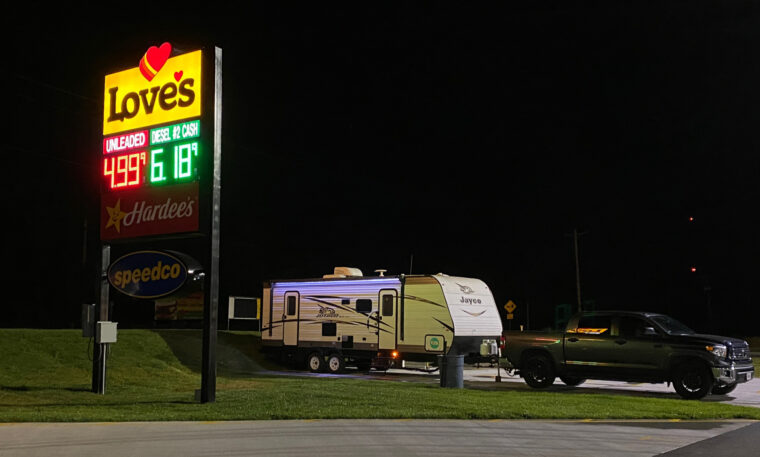 What You Need to Know About Camping at a Love’s Travel Stop With RV Hookups