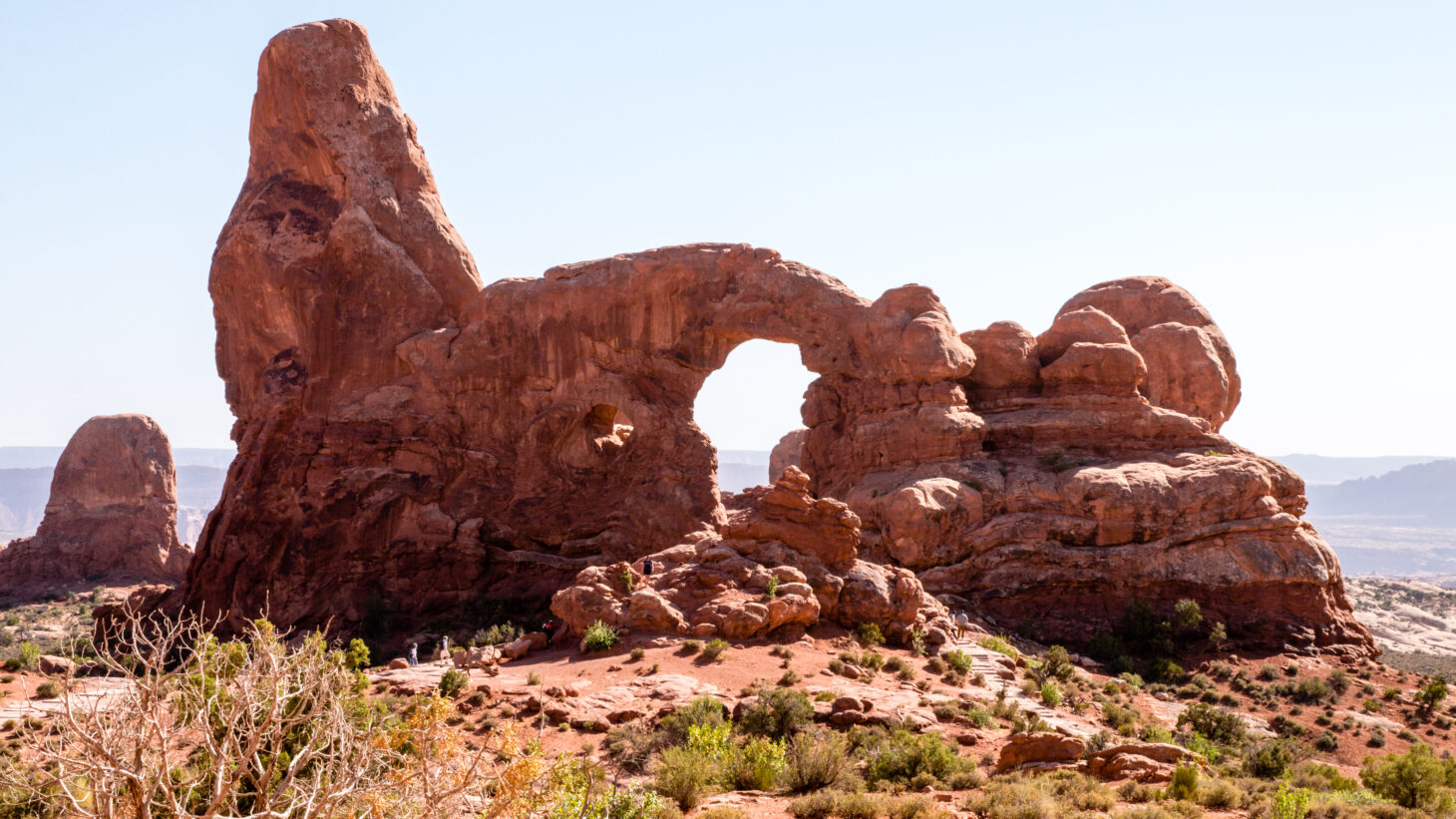 Arched rock formation at Arches National Park