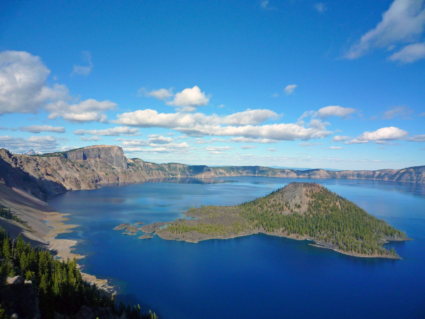 Aerial view of Crater Lake National Park