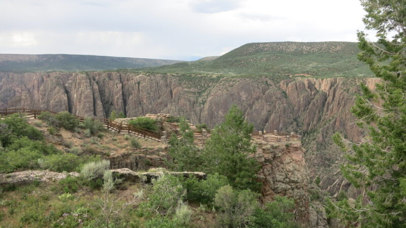 A peaceful photo of the rim surrounding Black Canyon of the Gunnison National Park